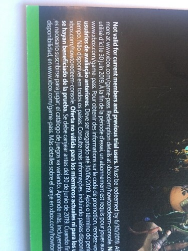 14 Day Xbox One Game Pass (Not Xbox Live) Free Shipping Email Delivery