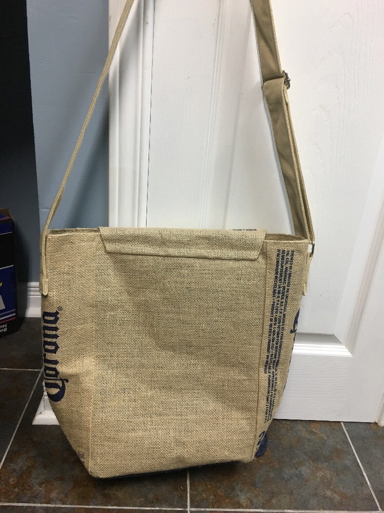 Corona Burlap Messenger Bag Cross Body Shoulder Bag 16” Cerveza Beer