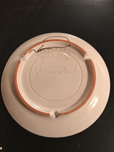 Frankoma Pottery Plate 1974 She Loved And Cared Signed