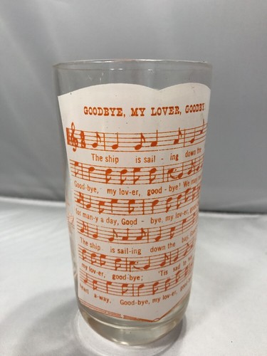 VINTAGE Drinking Glass 