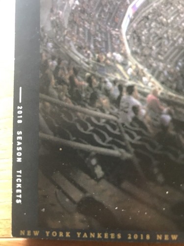 2018 NEW YORK YANKEES SEASON TICKET STUBS BOOKLET ALL 81 GAMES 2 TICKETS UNCUT