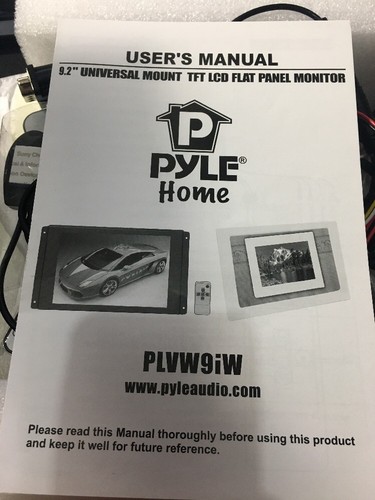 Pyle PLVW9iW 9.2” Universal Mount TFT LCD Flat Panel Monitor