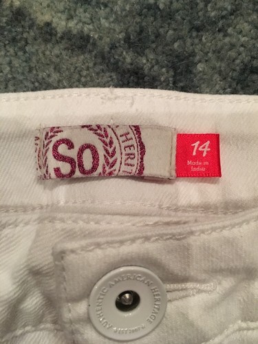 Girls SO Brand Shorts Size 14 White