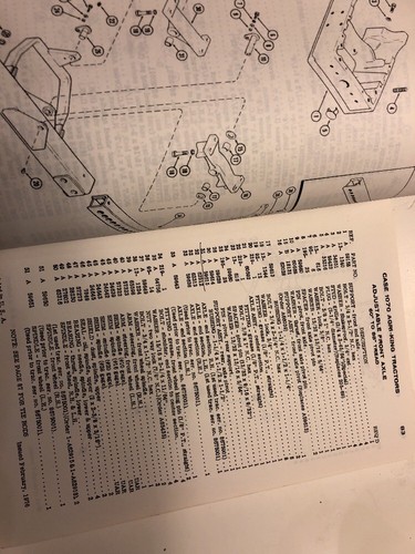 J I Case 1070 Tractor Parts Catalog