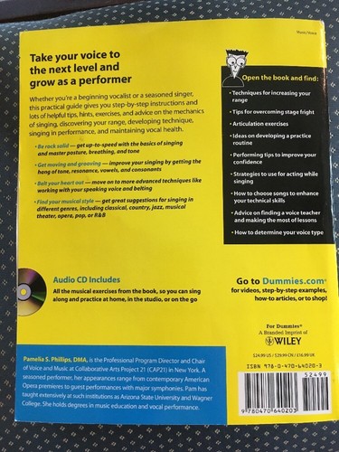 Singing for Dummies 2nd Edition W/Audio CD