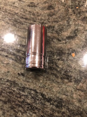 snap on  fss181 9/16'' 3/8'' drive sae 6 point semi deep chrome socket