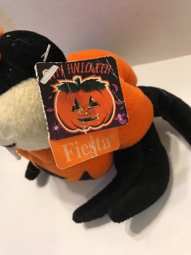 Halloween Pumpkin Spider Plush  Fiesta New Stuffed Animal Toy