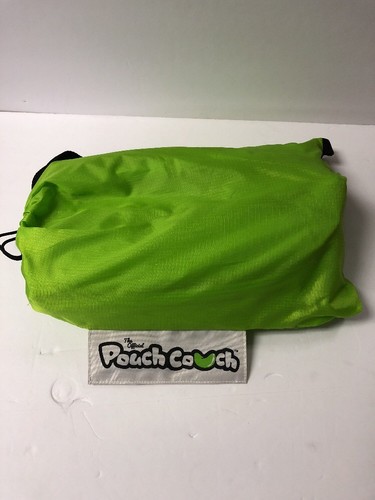 The Official Pouch Couch As Seen On TV Inflatable Air Lounger, Green