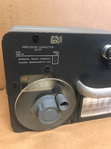 General Radio GR 1422-CC Precision Variable Capacitor 5-110 pF