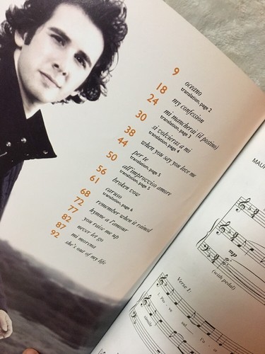 Josh Groban Closer Sheet Music Piano Vocal Guitar Chords - 2004 SongBook