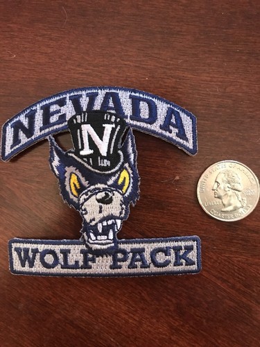 University Of Nevada Wolfpack Wolf Pack Vintage Iron On Patch 3" X 3" A1