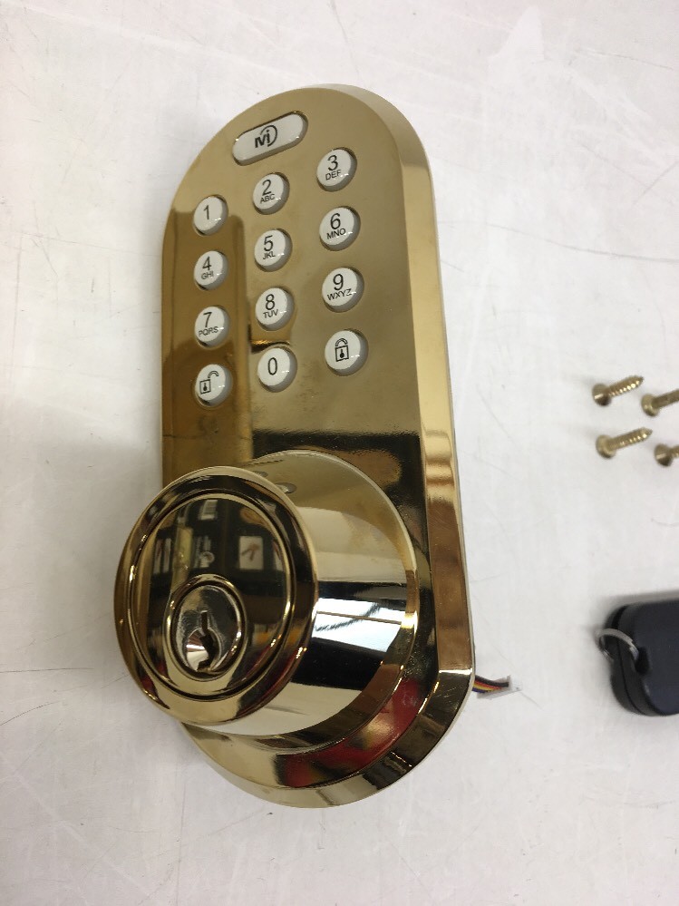 MORNING INDUSTRY INC QF-01P 3-in-1 Remote Control & Touchpad Dead Bolt