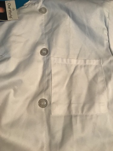 chef coat long sleeve White Size Med