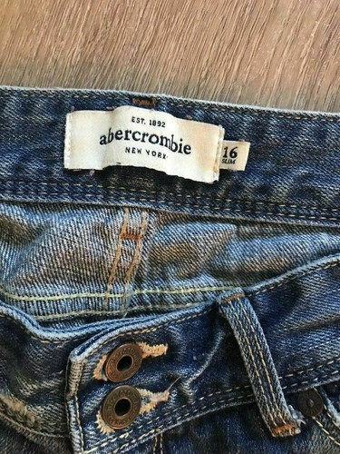 Abercrombie Ripped Distressed Kids size 16 Slim Jeans