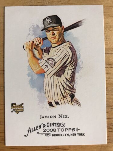 2008 Topps Allen and Ginter #82 Jayson Nix Rookie Card. rookie card picture