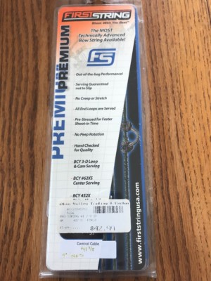 First String Premium Control Cable 41 7/8 Met. Bronze/ Black Ships N 24h