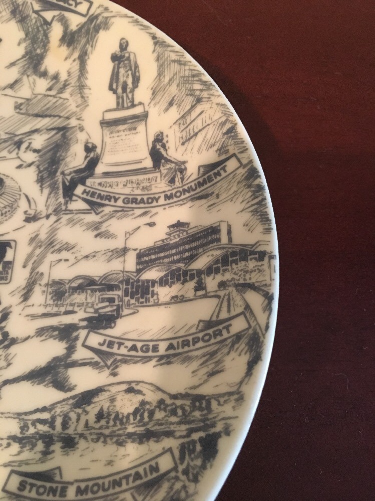 Egemose Decoration Denmark Atlanta Ga Commemorative Plate-Confederacy Light