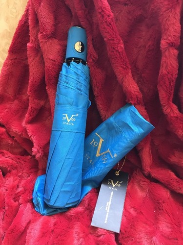 Versace 1969 V Italia Short Umbrella Blue