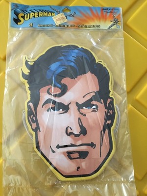 Pack of 8 Superman Masks Hero Party Express Supplies Decoration NEW Pack of 8 Superman Masks Hero Party Express Supplies Decoration NEW