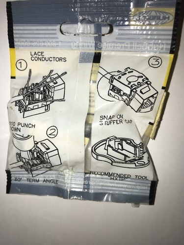 NEW Hubbell Premise Wiring Xcelerator USOC Wired 6-Position HXJUEI 5LV37 IVORY