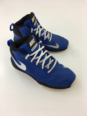 Youth - Nike Basketball Shoes - 6 - Trainers4Me New Nike Team Hustle D 7 (747999-401) Royal White Black Kids US Size 1Y