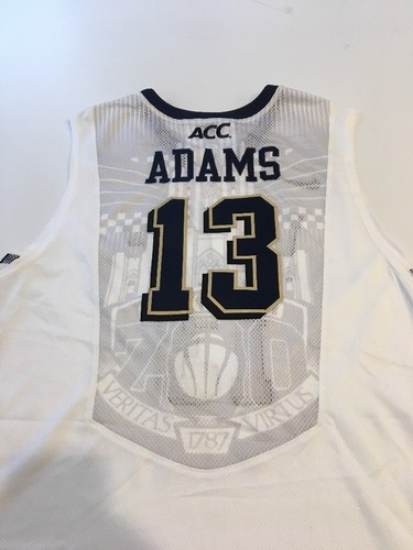 Game Worn Used Pittsburgh Panthers Pitt Basketball Jersey 52 #13 Steven Adams