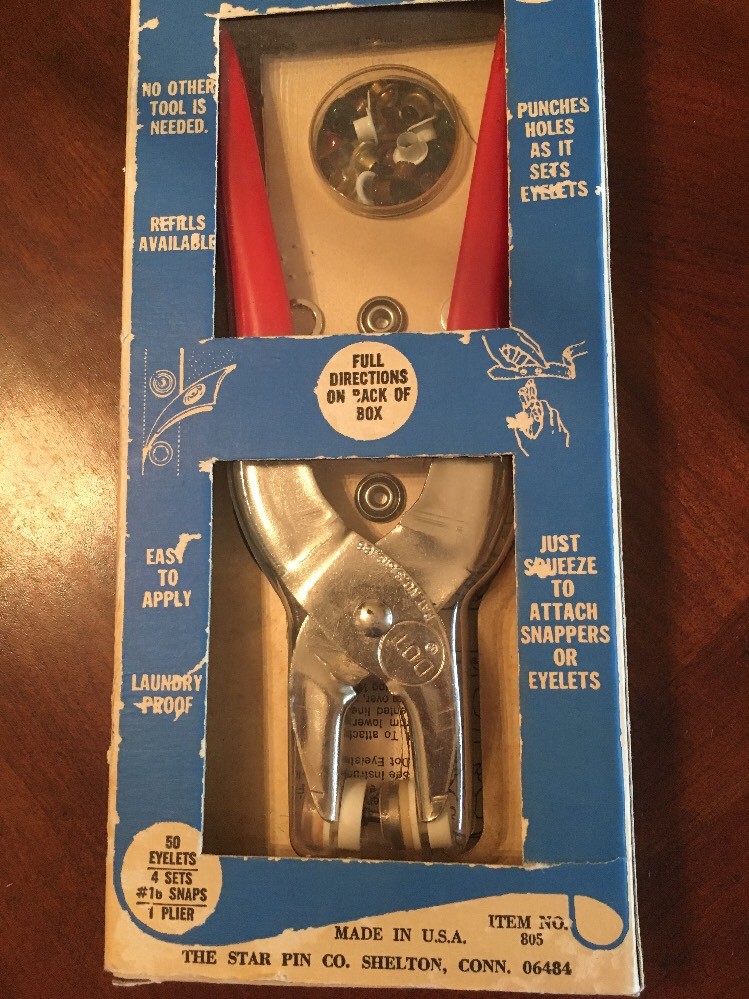 NEW VINTAGE (DOT) SNAPPER AND EYELET PLIER KIT