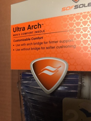 LOT of 41 Sofsole Ultra Arch Comfort Gel Insoles Men's Size 7-12 - RETAIL READY