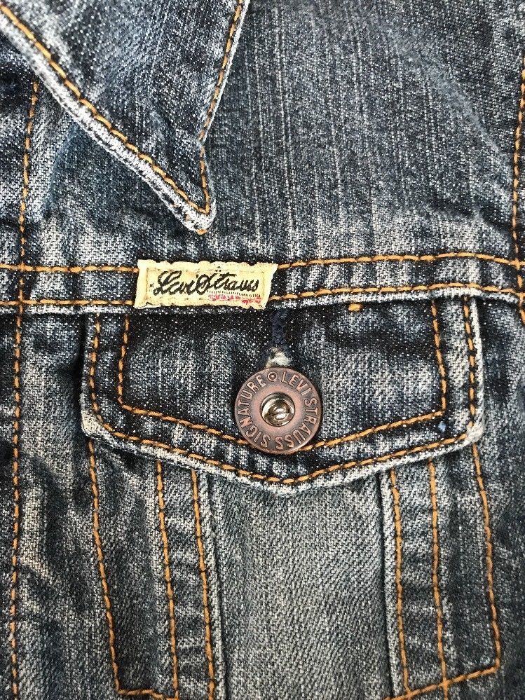 Levi Strauss Blue Jean Button Jacket Unisex Size 3t