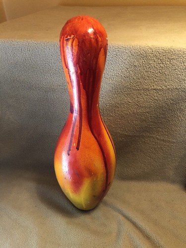 Vintage Painted Bowling Pin
