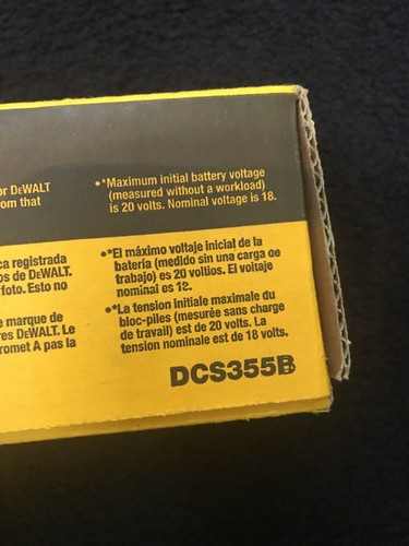 DeWalt DCS355B 20V MAX* XR CORDLESS OSCILLATING MULTI-TOOL (TOOL ONLY) NEW