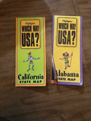 Highlights WHICH WAY USA? Puzzle Book 39 States w/Maps