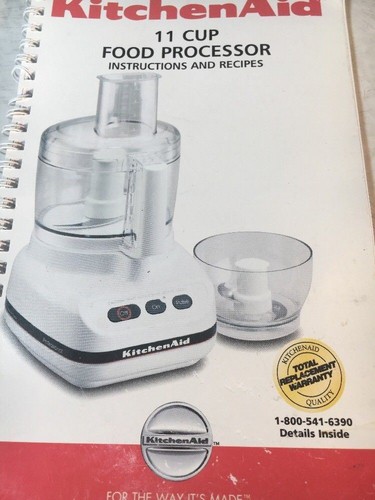 KITCHENAID KFP600 KFPM650 FOOD PROCESSOR USER MANUAL INSTRUCTIONS & RECIPE BOOK