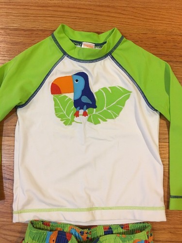 Gymboree Toucan Rashguard Swimsuit 3T