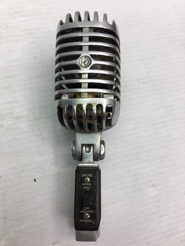 SHURE MICROPHONE MODEL PE55, PROFESSIONAL ENTERTAINERS MICROPHONE - VINTAGE
