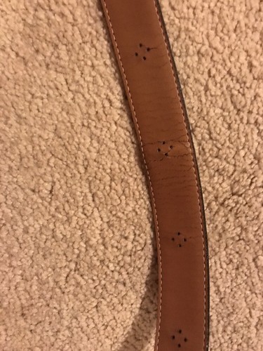 NIKKEN Men's Black Leather Belt 45” Long