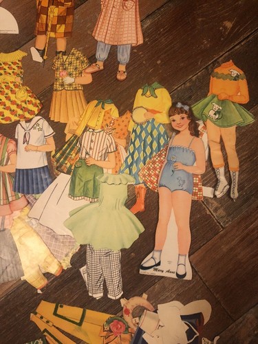 Vintage 50s 60s Paper Doll Mixed Lot