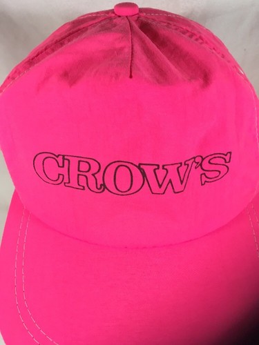 Crows Crow’s Seed Hat Cap Fluorescent Pink Snap Made Usa