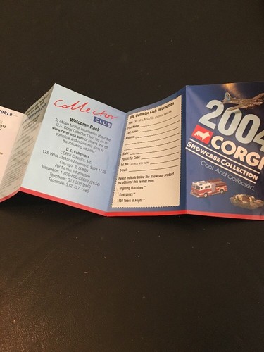 CORGI 2004 Showcase Collection Fighting Machines Catalog Booklet Checklist