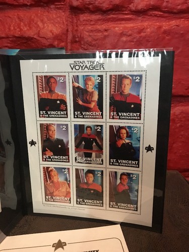 Star Trek Voyager St Vincent & The Grendadines Collectors Postage Stamps 1996 CO