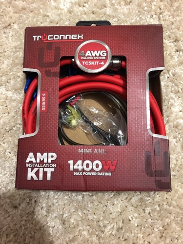 Truconnex 5 Series Mini ANL 4-AWG Amplifier Install Kit 1400 W