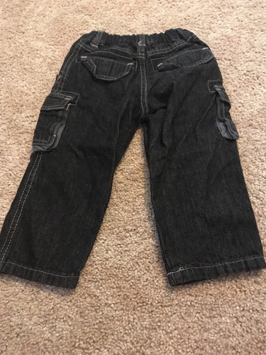 Wrangler Women's Black Denim Cargo Jeans 2t