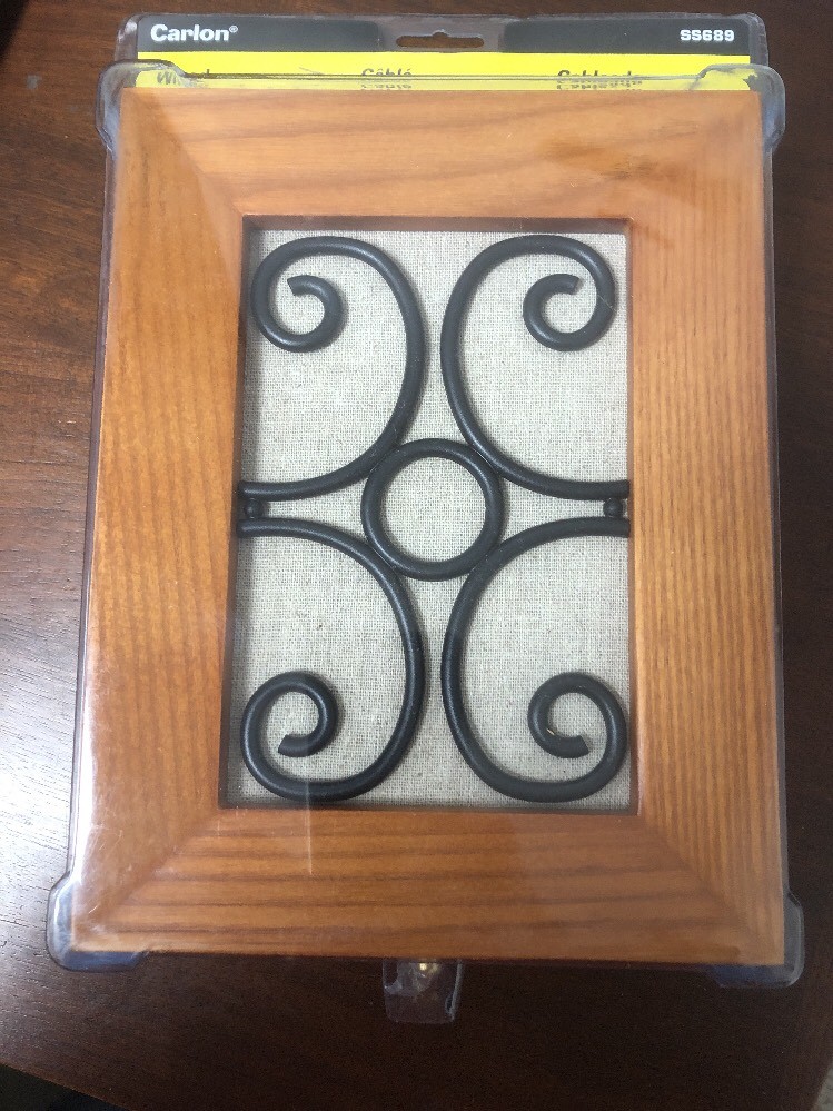 Carlon Wired Door Bell Chime Wood Wire Inlay Decorative