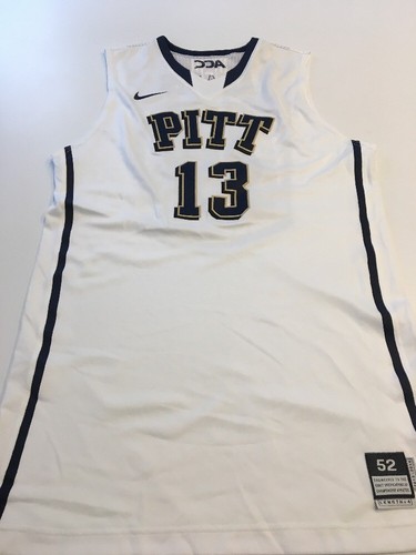 Game Worn Used Pittsburgh Panthers Pitt Basketball Jersey 52 #13 Steven Adams