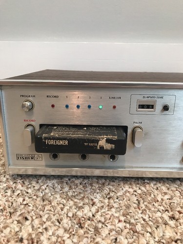 VINTAGE FISHER STEREO 8 TRACK RECORDER. TESTED WORKS NICE ER-8120 ER 8120