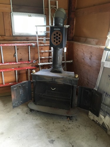 VTG ANTIQUE Hearth Craft HOME WOOD STOVE Electric Magic Heat Blower GARGOYLE