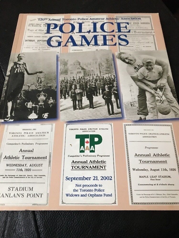 POLICE GAMES Toronto 2002 TPPAA PROGRAM