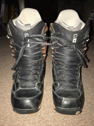 BURTON RULER MATRIX 3 Snowboard Boots Mens Size US 6 EU 38 Black Orange
