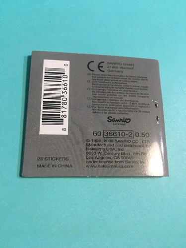 RARE Vintage Sanrio Chococat Mini Sticker Book 2008 NEW Perfect Stickers