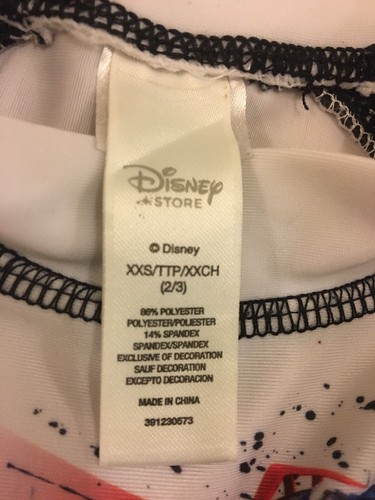 Disney Store Cars Rashguard Baby/Toddler Swim Shirt Size XXS (2-3) Vacation Sun